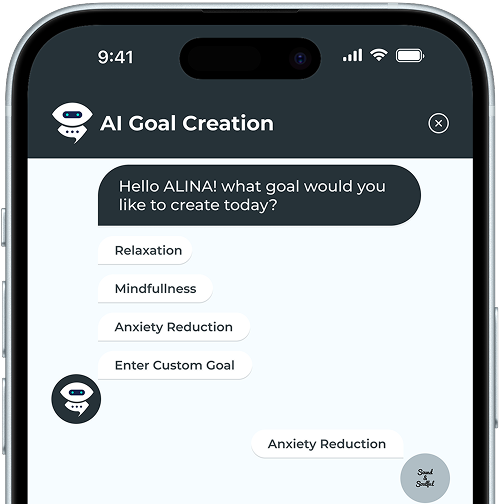 App screenshot showing progress tracking